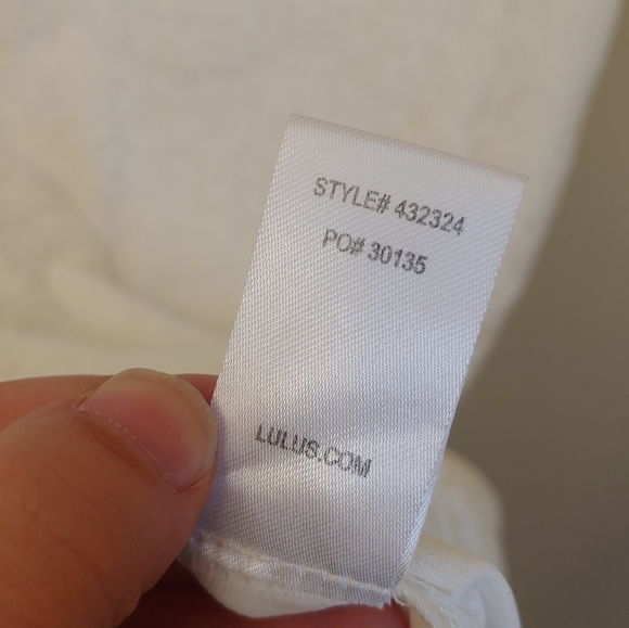 Lulu's Take Me to Brunch Ivory Lace Shift Dress Size XS - Picture 6 of 7